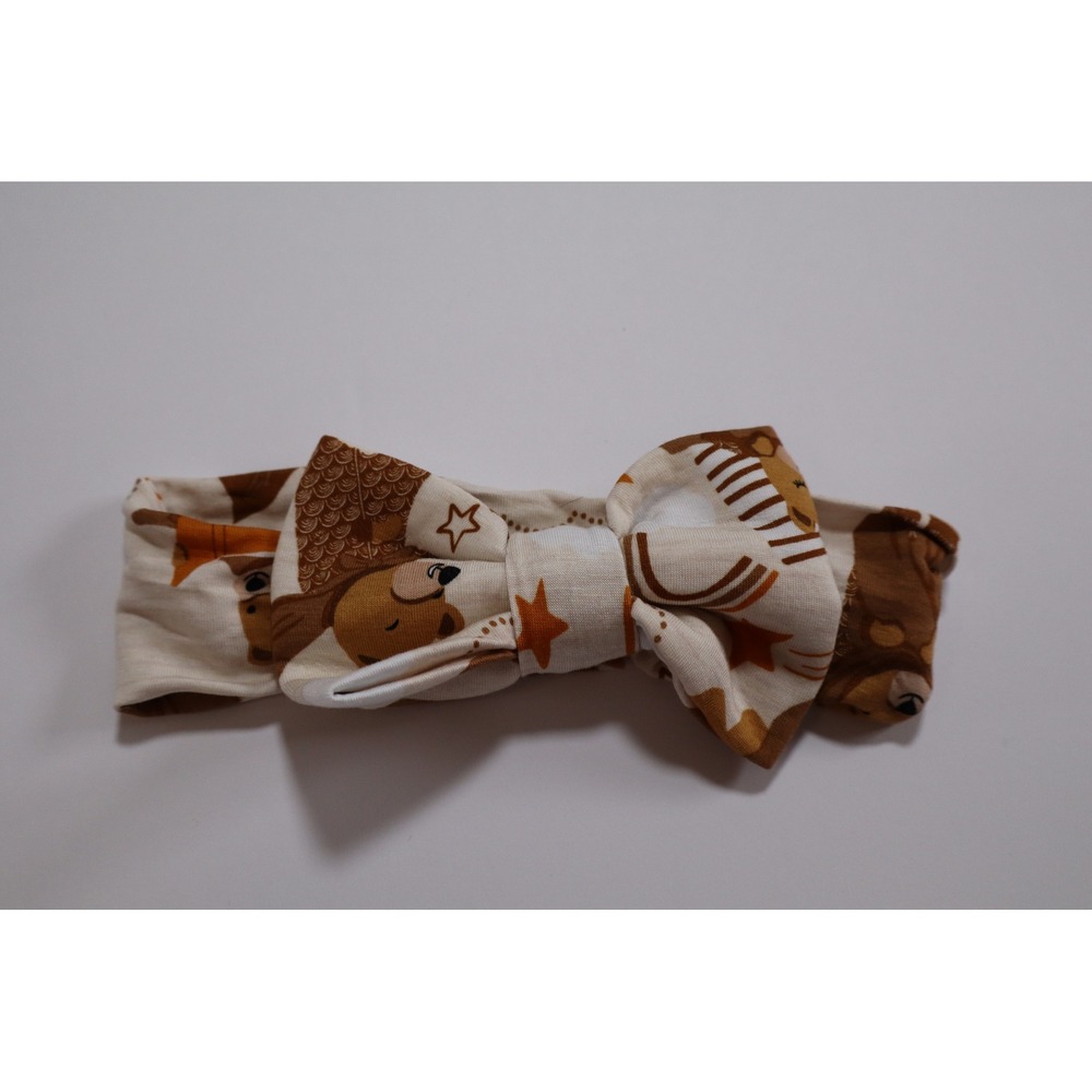 Little Sleepies Beary Sleepy Bamboo Knotted Headband NB-3T